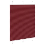 vidaXL Jaluzea plisată Bordeaux Roșu 80x150 cm Lățime țesătură 79,4 cm