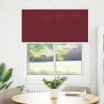 vidaXL Jaluzea plisată Bordeaux Roșu 120x150 cm Lățime țesătură