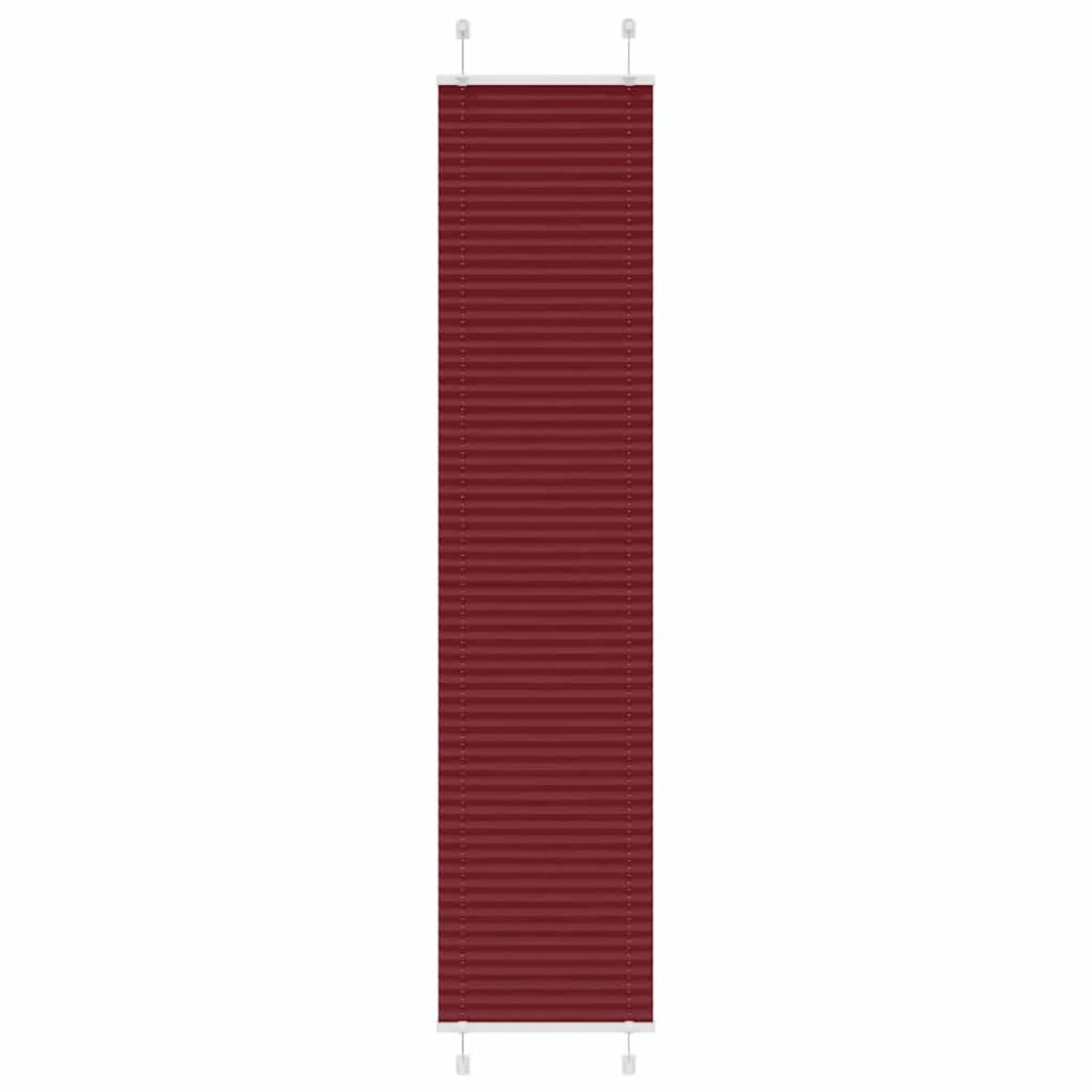 vidaXL Jaluzea plisată Bordeaux Roșu 40x200 cm Lățime țesătură 39,4 cm