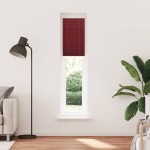 vidaXL Jaluzea plisată Bordeaux Roșu 45x200 cm Lățime țesătură 44,4 cm