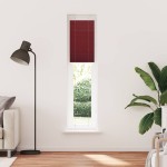 vidaXL Jaluză plisată Bordeaux Roșu 50x200 cm Lățime țesătură 49,4 cm