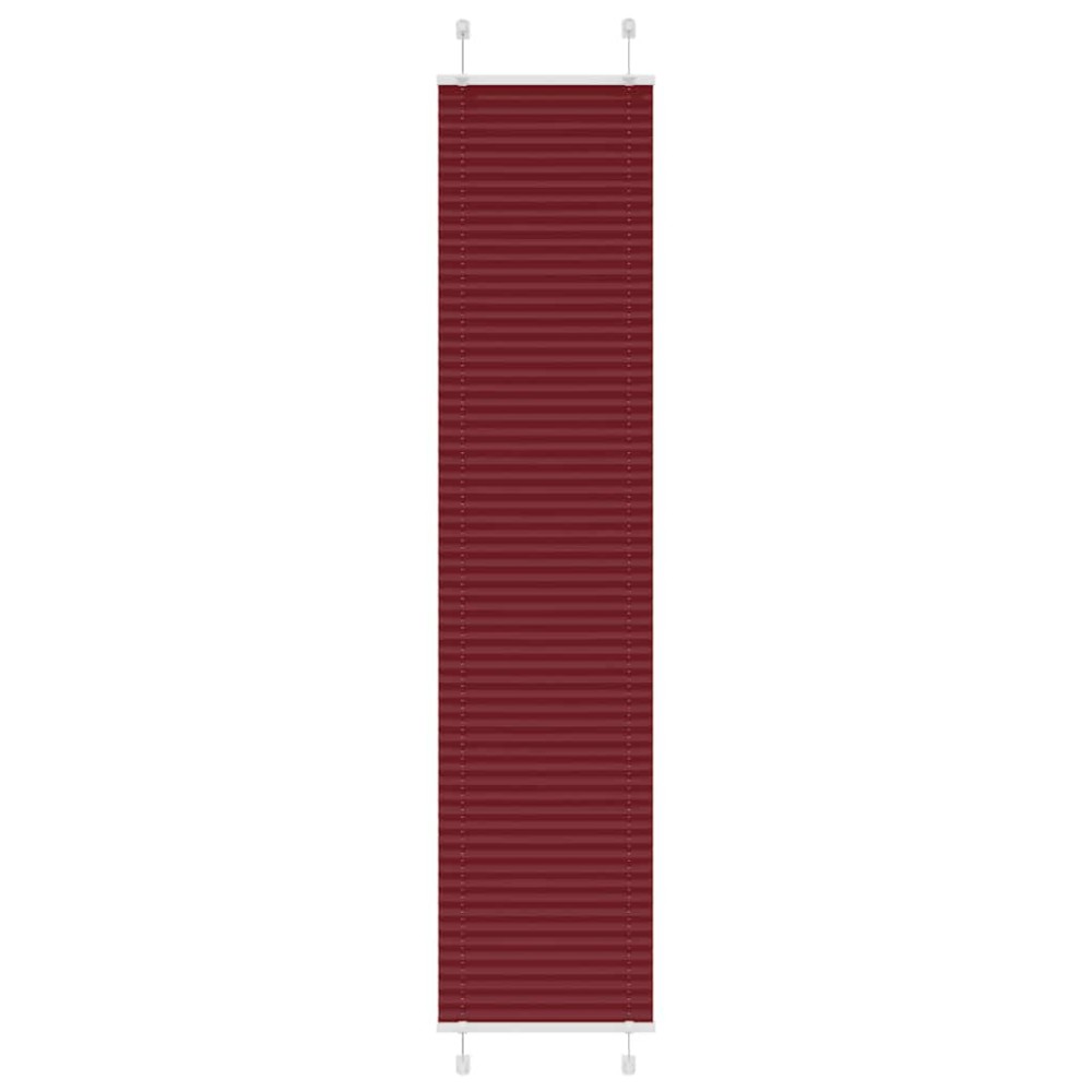 vidaXL Jaluză plisată Bordeaux Roșu 50x200 cm Lățime țesătură 49,4 cm