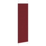 vidaXL Jaluză plisată Bordeaux Roșu 55x200 cm Lățime țesătură 54,4 cm