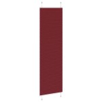 vidaXL Jaluză plisată Bordeaux Roșu 55x200 cm Lățime țesătură 54,4 cm