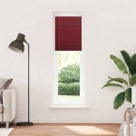 vidaXL Jaluză plisată Bordeaux Roșu 60x200 cm Lățime țesătură 59,4 cm