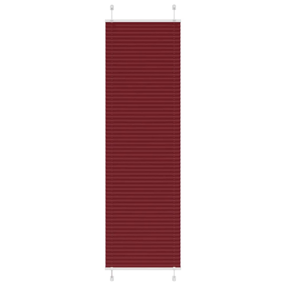 vidaXL Jaluză plisată Bordeaux Roșu 65x200 cm Lățime material 64,4 cm
