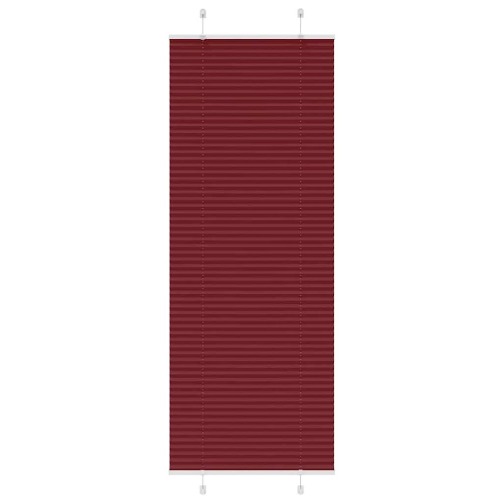 vidaXL Jaluzea plisată Bordeaux Roșu 70x200 cm Lățime țesătură 69,4 cm