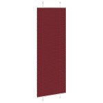 vidaXL Jaluzea plisată Bordeaux Roșu 75x200 cm Lățime țesătură 74,4 cm vidaXL Jaluzea plisată Bordeaux Roșu 75x200 cm Lățime țesătură 74,4 cm