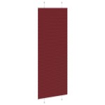 vidaXL Jaluză plisată Bordeaux Roșu 80x200 cm Lățime țesătură 79,4 cm