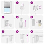 vidaXL Jaluză plisată Bordeaux Roșu 80x200 cm Lățime țesătură 79,4 cm