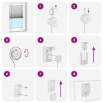 vidaXL Jaluză plisată Bordeaux Roșu 80x200 cm Lățime țesătură 79,4 cm