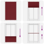 vidaXL Jaluzea plisată Bordeaux Roșu 120x200 cm Lățime țesătură