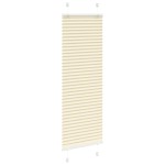 vidaXL Jaluzea plisată Crem 40x100 cm Lățime țesătură 39,4 cm