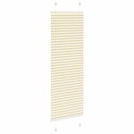 vidaXL Jaluzea plisată Crem 40x100 cm Lățime țesătură 39,4 cm