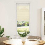 vidaXL Jaluzea plisată Crem 45x100 cm Lățime țesătură 44,4 cm