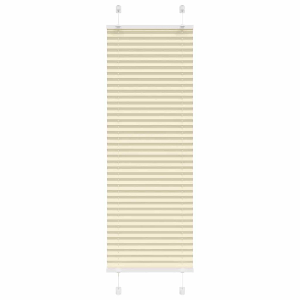 vidaXL Jaluzea plisată Crem 50x100 cm Lățime țesătură 49,4 cm