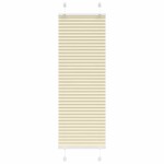 vidaXL Jaluzea plisată Crem 50x100 cm Lățime țesătură 49,4 cm
