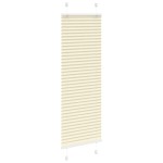 vidaXL Jaluzea plisată Crem 50x100 cm Lățime țesătură 49,4 cm