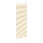vidaXL Jaluzea plisată Crem 50x100 cm Lățime țesătură 49,4 cm