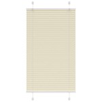 vidaXL Jaluzea plisată Crem 80x100cm Lățime țesătură 79,4 cm