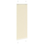 vidaXL Jaluzea plisată Crem 40x150 cm Lățime țesătură 39,4 cm