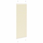 vidaXL Jaluzea plisată Crem 40x150 cm Lățime țesătură 39,4 cm
