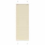vidaXL Jaluzea plisată Crem 50x150 cm Lățime țesătură 49,4 cm