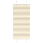 vidaXL Jaluzea plisată Crem 65x150 cm Lățime țesătură 64,4 cm