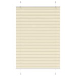 vidaXL Jaluzea plisată Crem 85x150cm Lățime țesătură 84,4 cm
