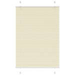 vidaXL Jaluzea plisată Crem 90x150cm Lățime țesătură 89,4 cm