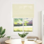 vidaXL Jaluzea plisată Crem 100x150cm Lățime țesătură 99,4cm