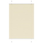 vidaXL Jaluzea plisată Crem 100x150cm Lățime țesătură 99,4cm
