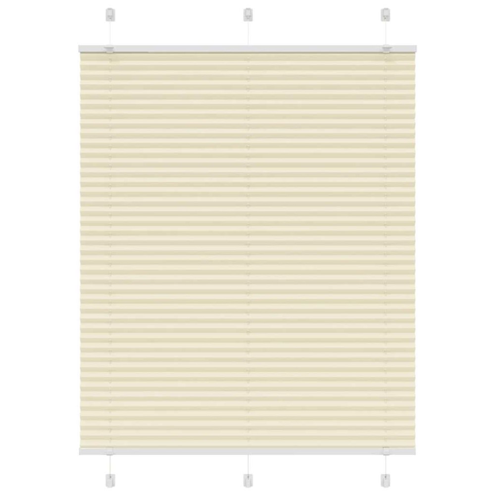 vidaXL Jaluzea plisată Crem 110x150 cm Lățime țesătură 109,4 cm
