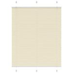vidaXL Jaluzea plisată Crem 110x150 cm Lățime țesătură 109,4 cm