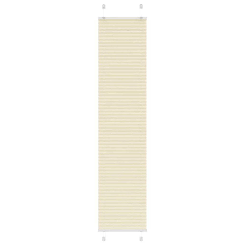 vidaXL Jaluză plisată Crem 45x200 cm Lățime țesătură 44,4 cm