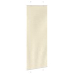vidaXL Jaluză plisată Crem 70x200 cm Lățime țesătură 69,4 cm