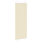 vidaXL Jaluză plisată Crem 80x200cm Lățime țesătură 79,4 cm vidaXL Jaluză plisată Crem 80x200cm Lățime țesătură 79,4 cm