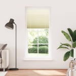 vidaXL Jaluzea plisată Crem 85x200cm Lățime țesătură 84,4 cm