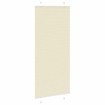 vidaXL Jaluzea plisată Crem 95x200 cm Lățime țesătură 94,4cm