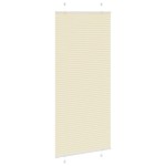 vidaXL Jaluzea plisată Crem 95x200 cm Lățime țesătură 94,4cm