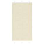 vidaXL Jaluzea plisată Crem 105x200 cm Lățime țesătură 104,4 cm