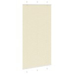 vidaXL Jaluzea plisată Crem 105x200 cm Lățime țesătură 104,4 cm