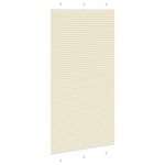 vidaXL Jaluză plisată Crem 110x200 cm Lățime țesătură 109,4 cm vidaXL Jaluză plisată Crem 110x200 cm Lățime țesătură 109,4 cm