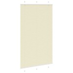 vidaXL Jaluzea plisată Crem 120x200 cm Lățime țesătură 119,4 cm
