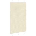 vidaXL Jaluzea plisată Crem 120x200 cm Lățime țesătură 119,4 cm
