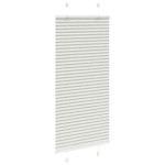 vidaXL Jaluzea plisată gri deschis 65x100 cm Lățime țesătură 64,4 cm