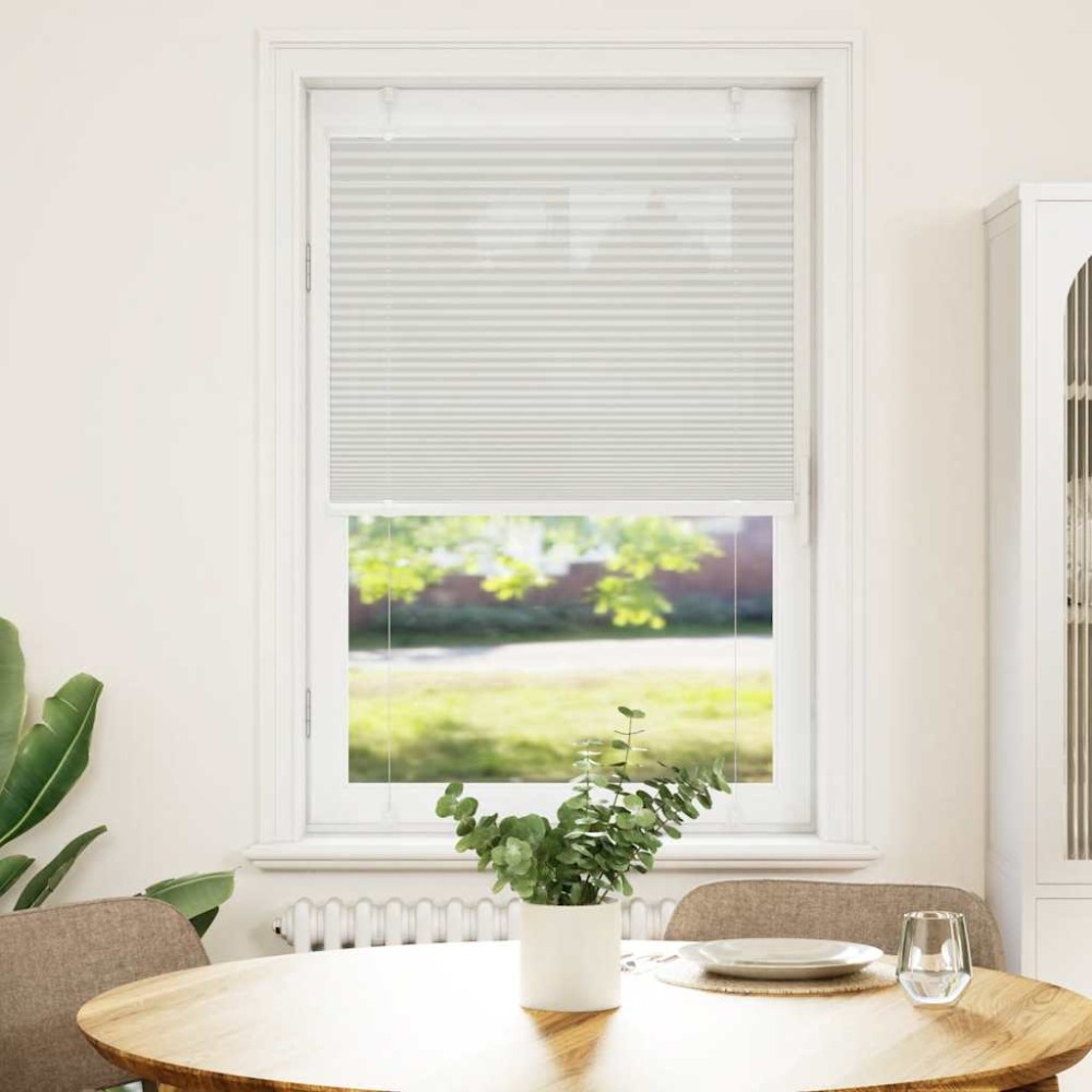 vidaXL Jaluzea plisată gri deschis 70x100 cm Lățime țesătură 69,4 cm