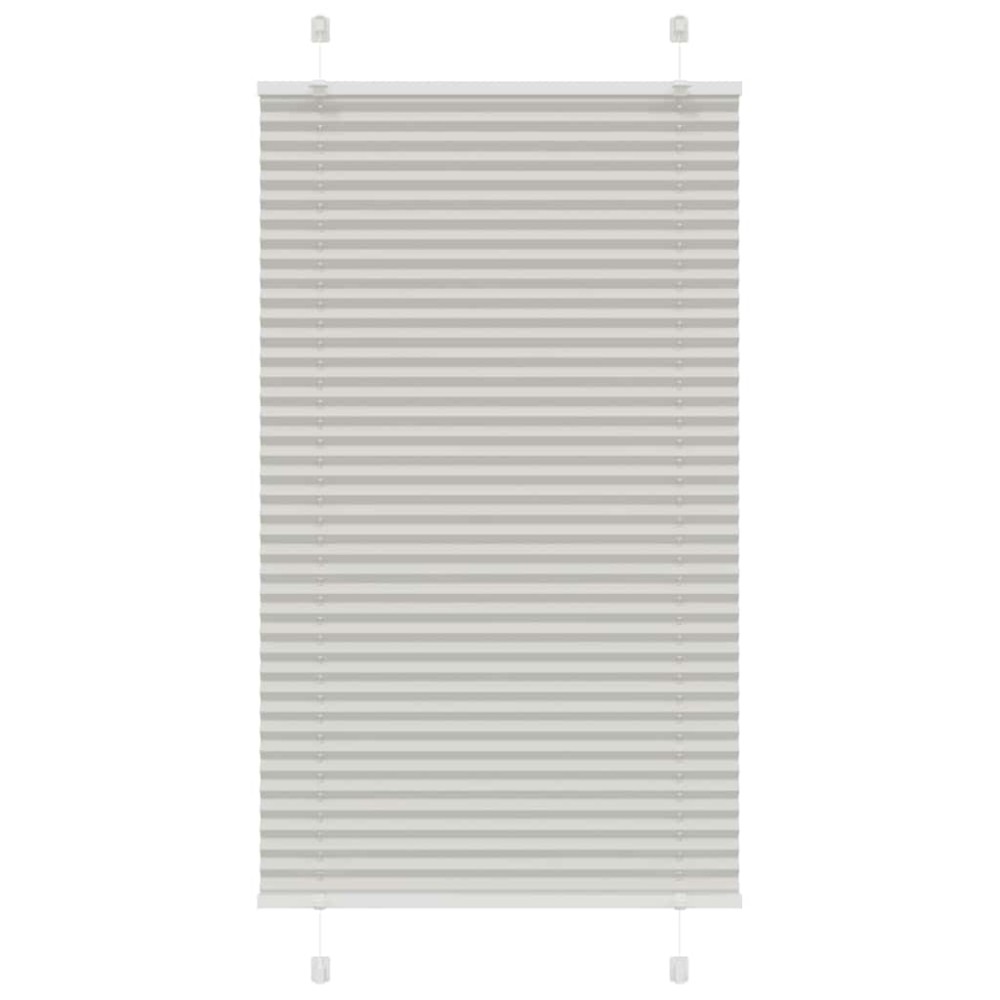 vidaXL Jaluzea plisată gri deschis 70x100 cm Lățime țesătură 69,4 cm