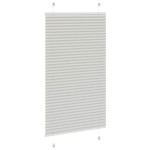 vidaXL Jaluzea plisată gri deschis 70x100 cm Lățime țesătură 69,4 cm