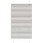 vidaXL Jaluzea plisată gri deschis 75x100cm Lățime țesătură 74,4 cm